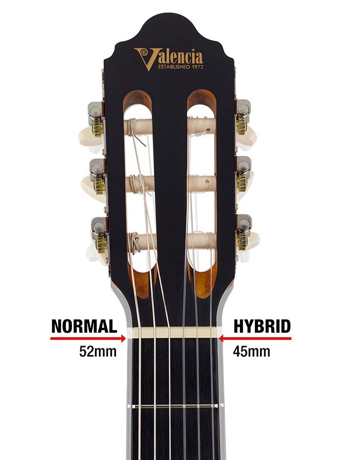 Valencia VC203HCSB Klassieke gitaar 3/4 met hybride hals - afbeelding 3