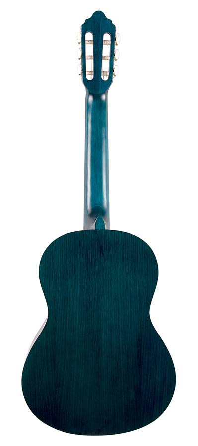 Valencia VC203TBU Klassieke gitaar 3/4 – Transparent Blue - afbeelding 2
