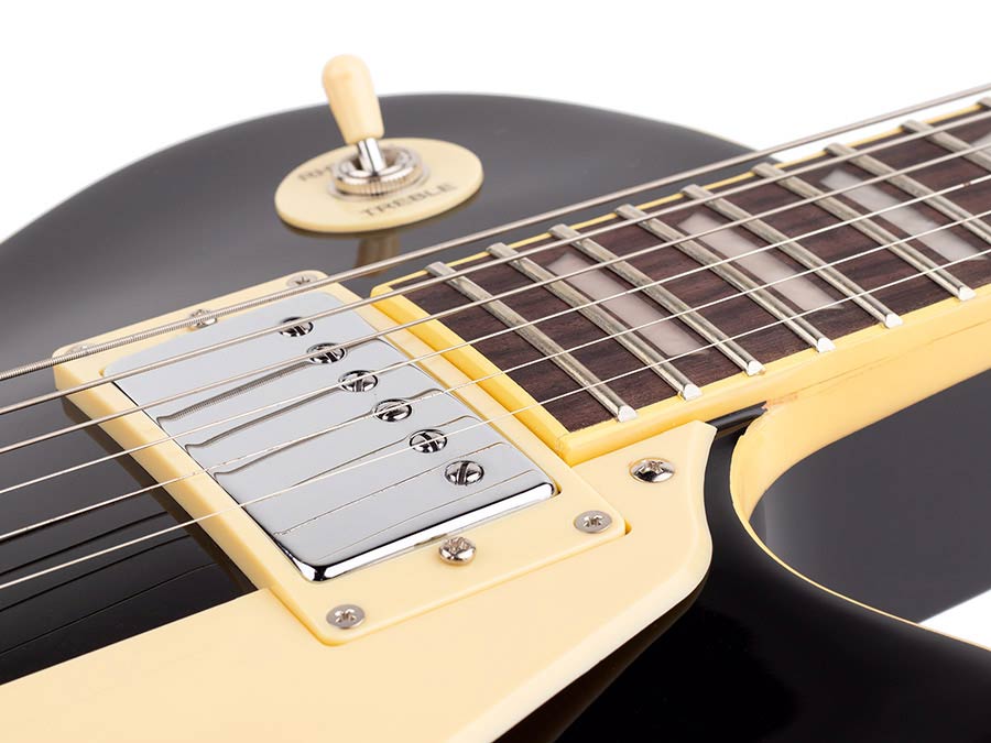 SX EF3-BK standard Single-Cut elektrische gitaar – zwart