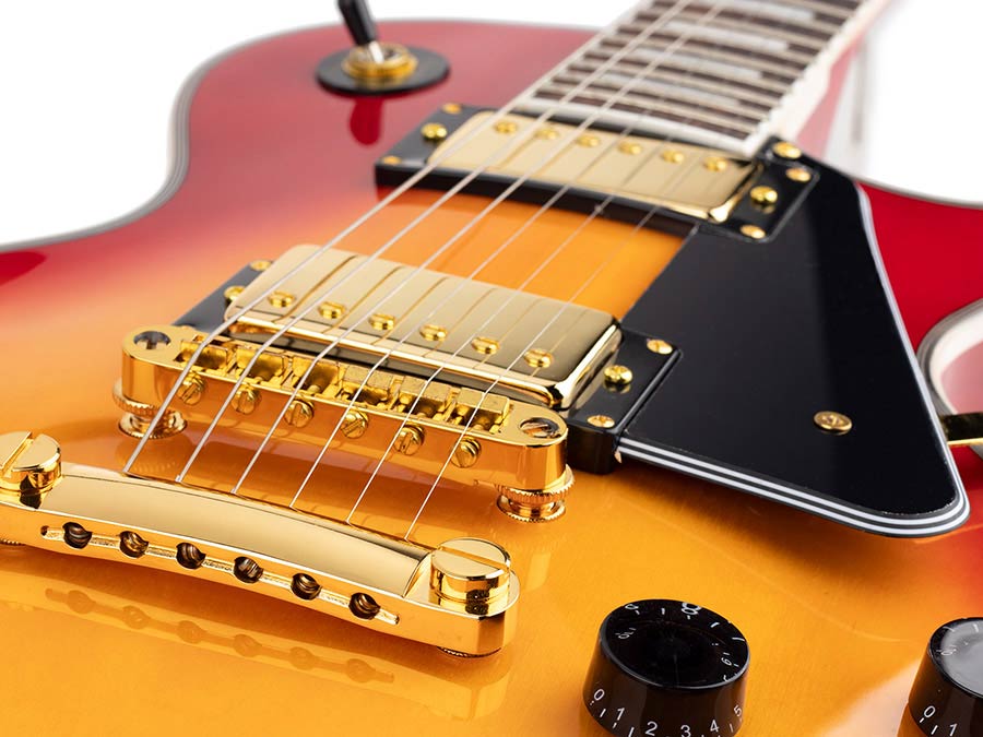 SX EH3-CS Custom Single-Cut elektrische gitaar – cherry sunburst