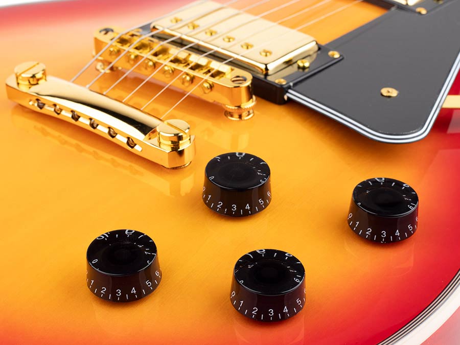 SX EH3-CS Custom Single-Cut elektrische gitaar – cherry sunburst