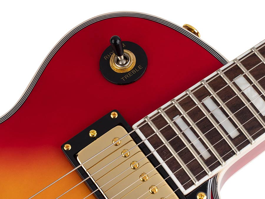 SX EH3-CS Custom Single-Cut elektrische gitaar – cherry sunburst