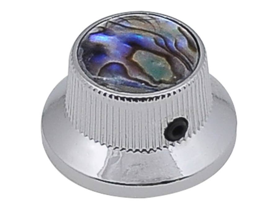 Boston KCH-262 bell knob with abalone inlay, chrome
