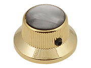Boston KG-263 bell knob with black pearl inlay, gold