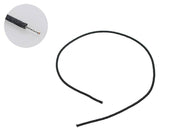 Boston PBW1/BK USA made waxed cotton braided push back wire, zwart, 1 ft