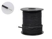 Boston PBW50/BK USA made waxed cotton braided push back wire, zwart, 50 ft