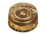Boston KG-110I-R speed knob (hatbox), inch size for USA pots, relic gold