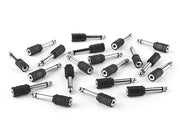 Boston AT-155/20 adaptor, 3,5mm jack female mono, 20 pcs bulk pack, 6,3mm jack male mono
