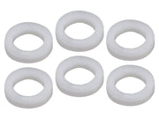Boston BUTW-01-WH machine head washer, nylon, 1.5mm thickness, outer diam 6.3mm, inner diam 3.9mm, 6pcs
