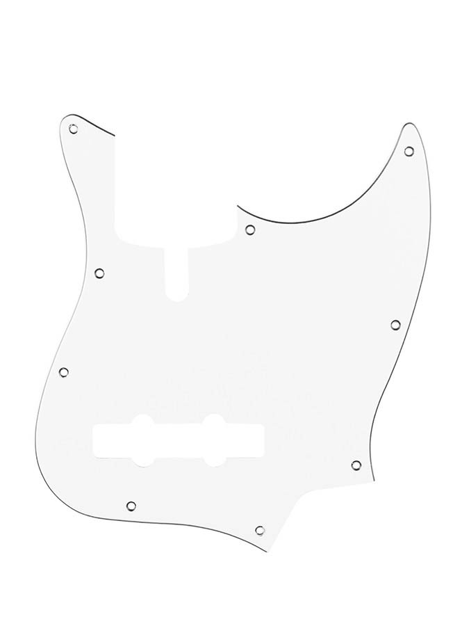 Boston M5V-310-W pickguard, Sire Marcus Miller V-series 5-string, 3 ply, white