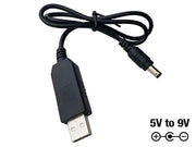 Boston BPC-9V1A voedingsadapter: USB 5V naar 9V (middenpool negatief) - voed je pedalen met een power bank