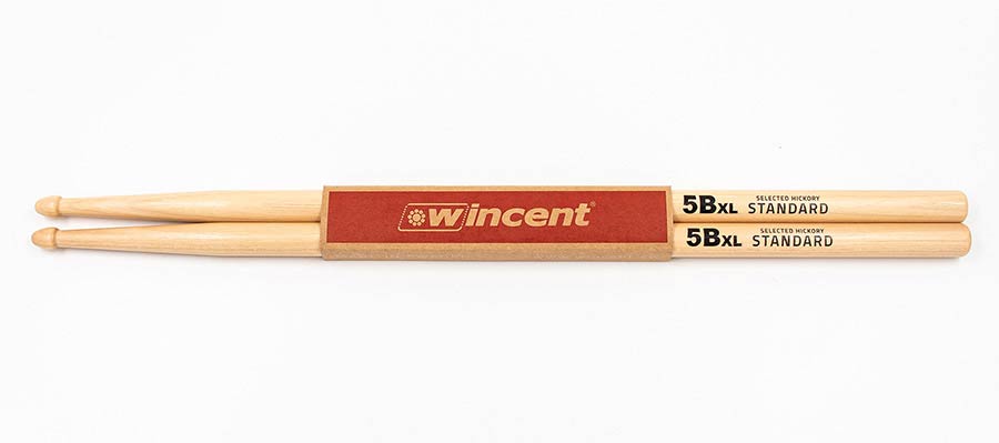 Wincent W-5BXL 5B XL Hickory Drumstokken – 420 x 15 mm