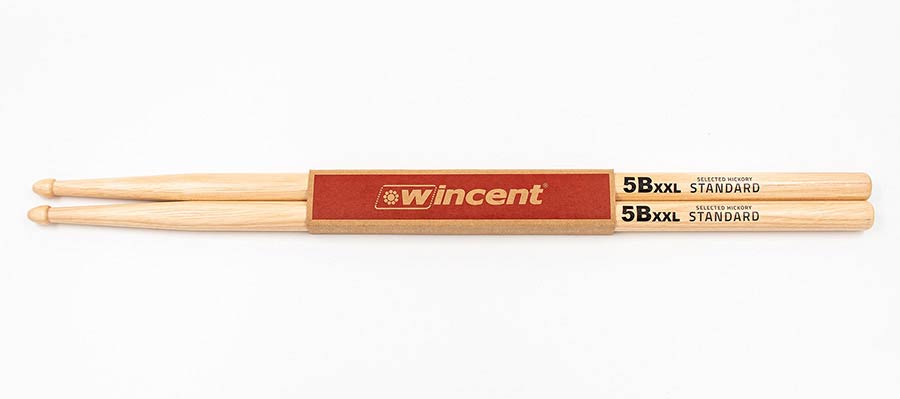 Wincent W-5BXXL 5B XXL Hickory Drumstokken – 433 x 15 mm