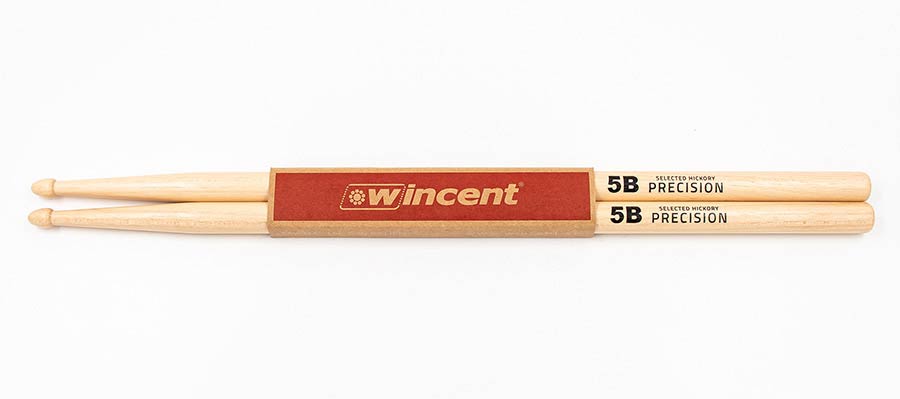 Wincent W-5BP 5B Precision Hickory Drumstokken – 406 x 15 mm