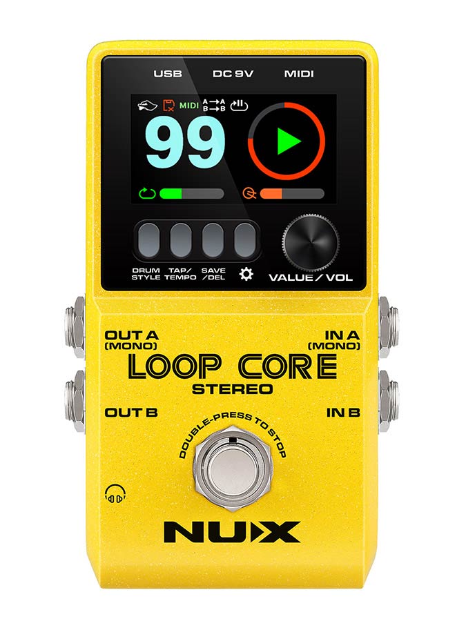 NUX LOOPCST Loop Core Stereo Digitaal Looperpedaal