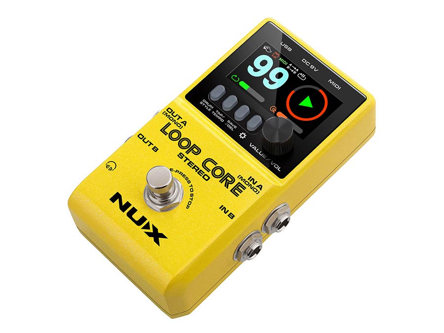 NUX LOOPCST Loop Core Stereo Digitaal Looperpedaal