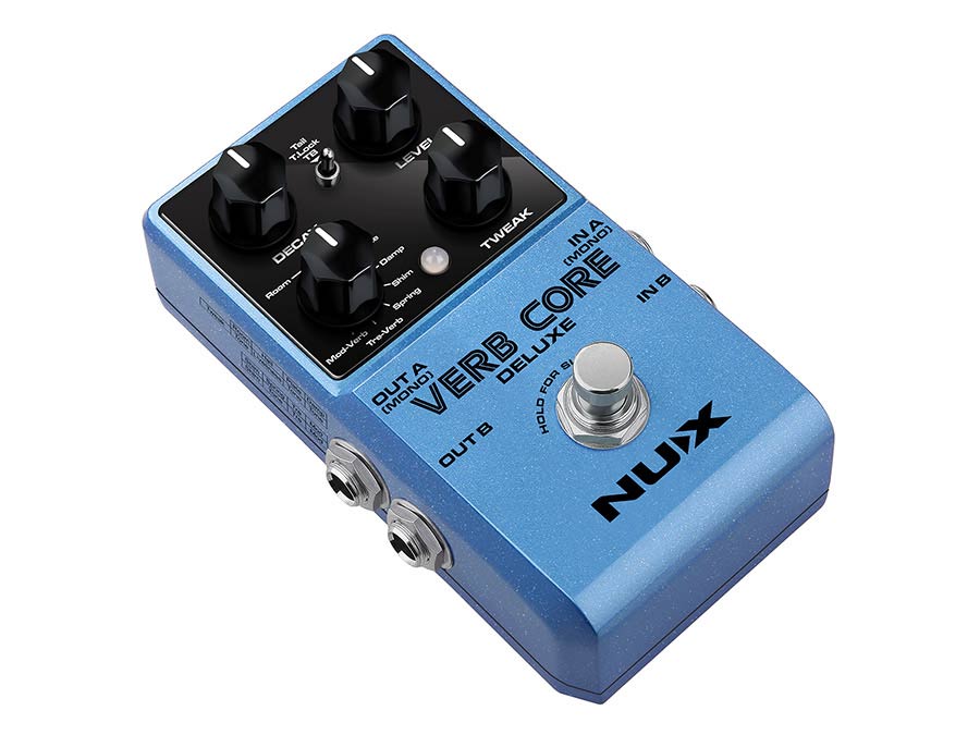 NUX Verb Core Deluxe Reverbpedaal met 8 Reverb-Effecten en Stereo