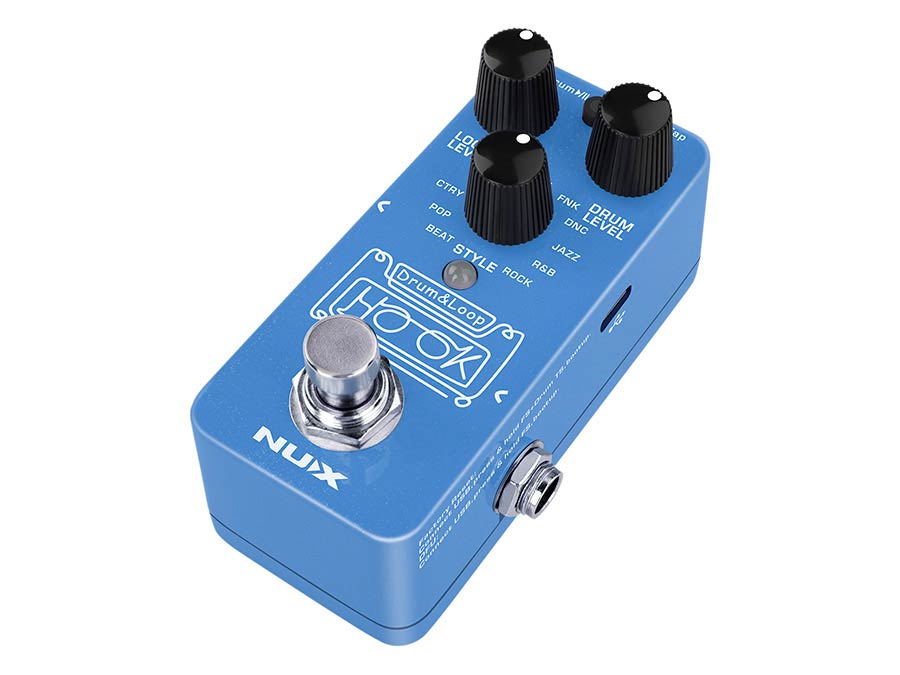 NUX Hook NDL-3 Drum & Loop Looperpedaal met Drumcomputer