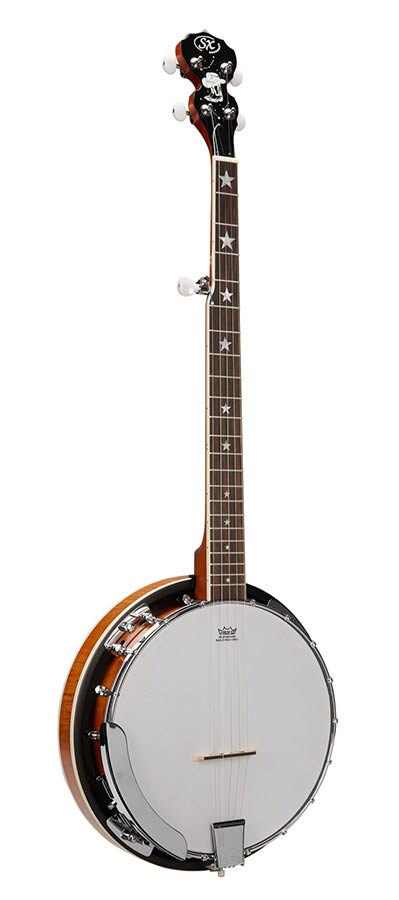 SX BJ405 5-snarige banjo naturel