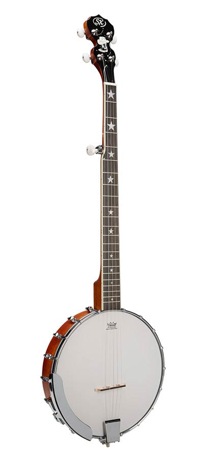 SX BJ305TK 5-snarige openback banjo naturel
