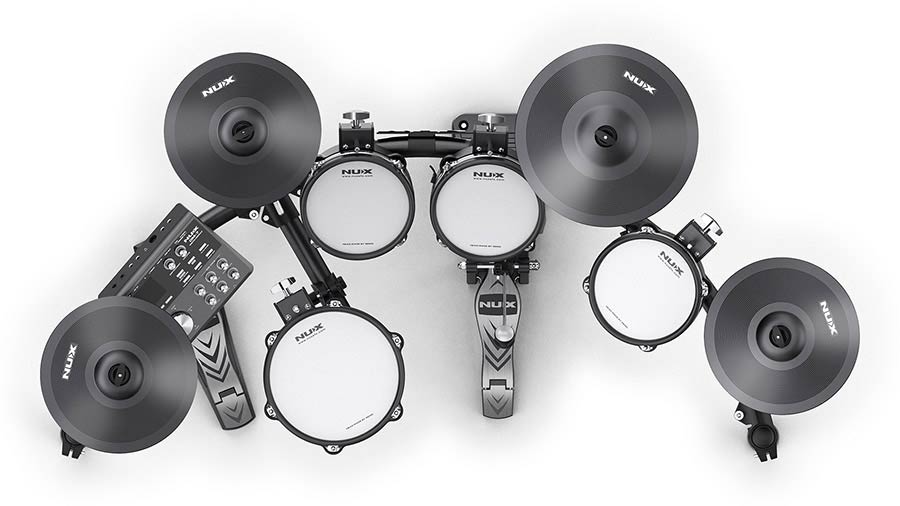 NUX DM-7X elektronisch drumstel met REMO mesh heads en bluetooth