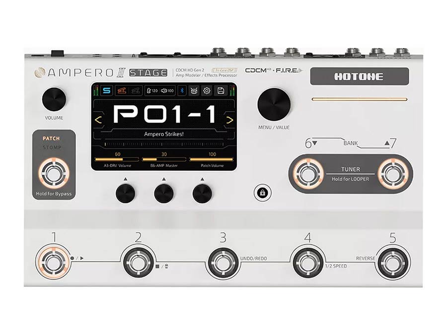 Hotone MP-380 Ampero II Stage ampmodeler en multi-effectprocessor