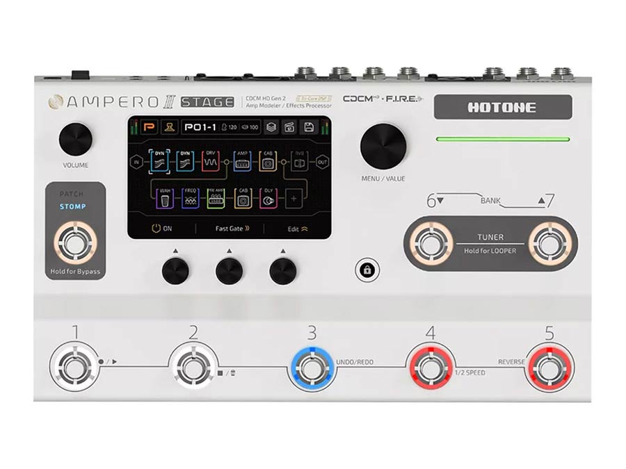 Hotone MP-380 Ampero II Stage ampmodeler en multi-effectprocessor