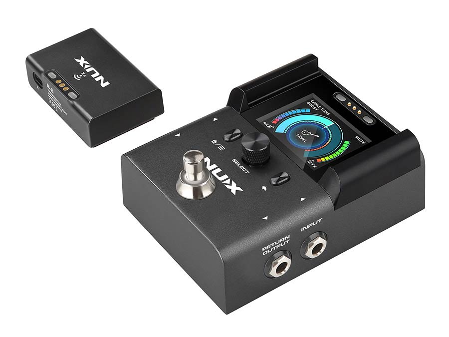 NUX B-8 professional 2.4 GHz draadloos gitaarsysteem met DI, tuner en boost