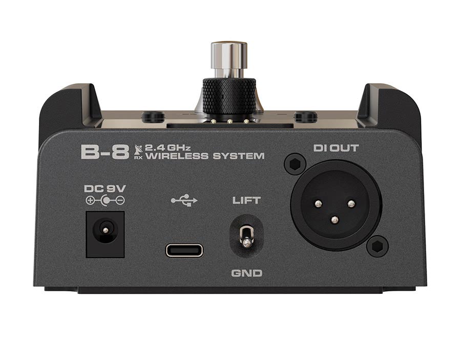 NUX B-8 professional 2.4 GHz draadloos gitaarsysteem met DI, tuner en boost