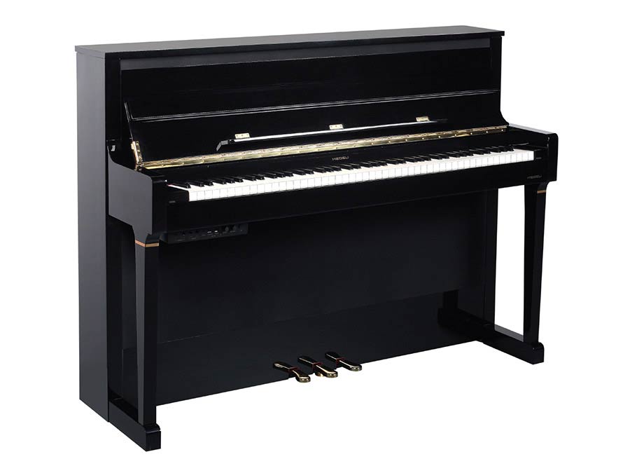 Medeli UP805/GBK digitale piano – G3PW houten klavier, hoogglans zwart