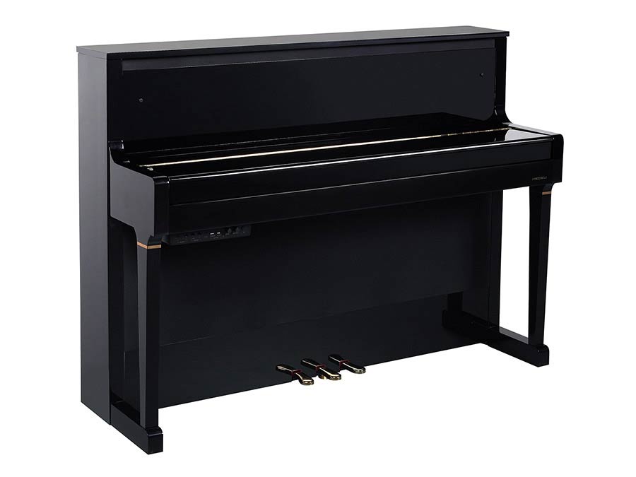 Medeli UP805/GBK digitale piano – G3PW houten klavier, hoogglans zwart
