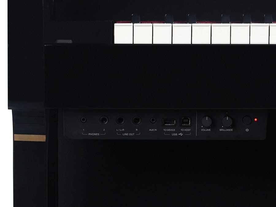 Medeli UP805/GBK digitale piano – G3PW houten klavier, hoogglans zwart