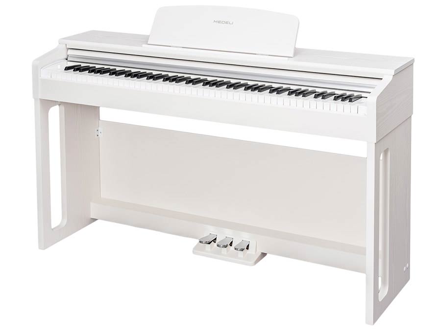 Medeli UP82 digitale piano 88 gewogen toetsen – pure white satin
