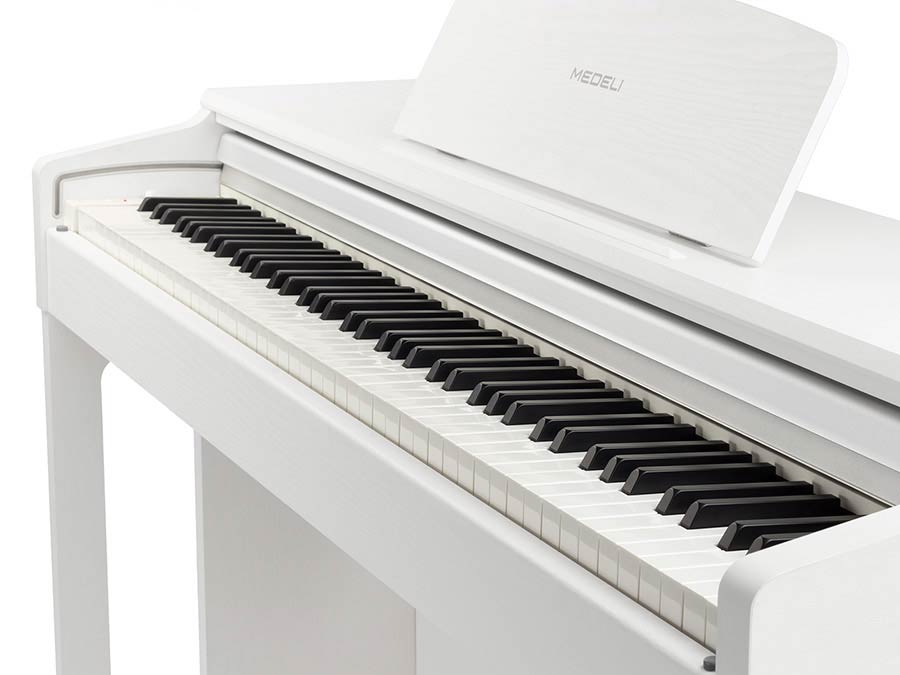 Medeli UP82 digitale piano 88 gewogen toetsen – pure white satin