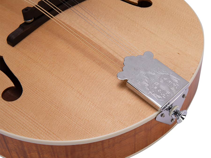 SX SMA600 A-Style mandoline naturel met massief sparren bovenblad