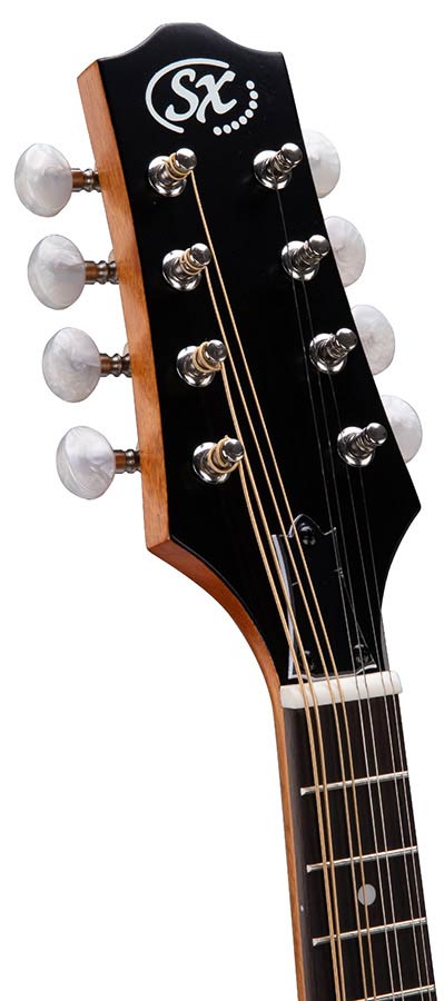 SX SMA600 A-Style mandoline naturel met massief sparren bovenblad