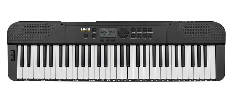 NUX NEK-100 draagbaar keyboard met 61 aanslaggevoelige toetsen