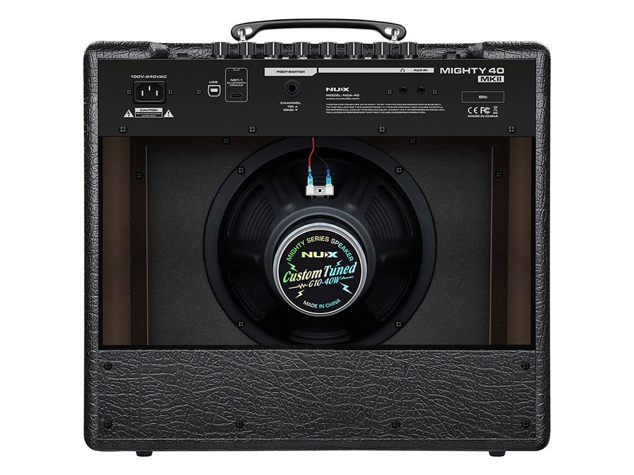 NUX Mighty 40 MKII digitale modeling-gitaarversterker 40W met Bluetooth
