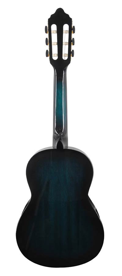 Valencia VC201TBU Klassieke gitaar 1/4 – Transparent Blue