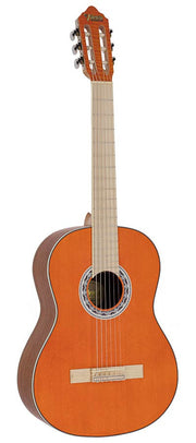 Valencia: Klassieke gitaar 4/4, sitka spar & mahonie, oranje