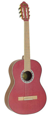 Valencia: Klassieke gitaar 4/4, sitka spar & mahonie, roze