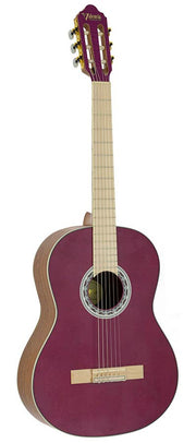 Valencia: Klassieke gitaar 4/4, sitka spar & mahonie, paars