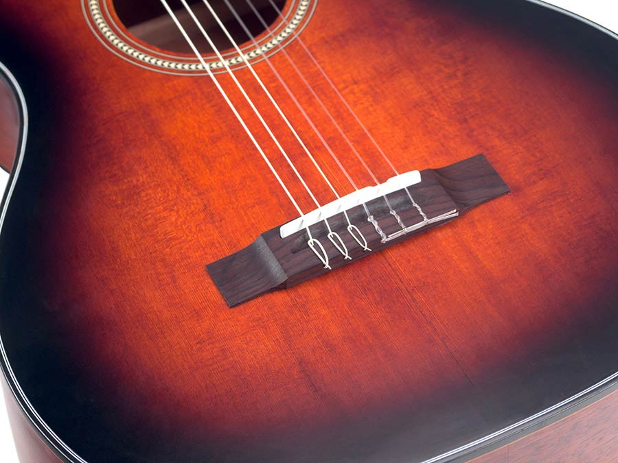 Valencia VA434CECSB Elektro-akoestische nylonsnarige auditoriumgitaar 4/4 – Classic Sunburst