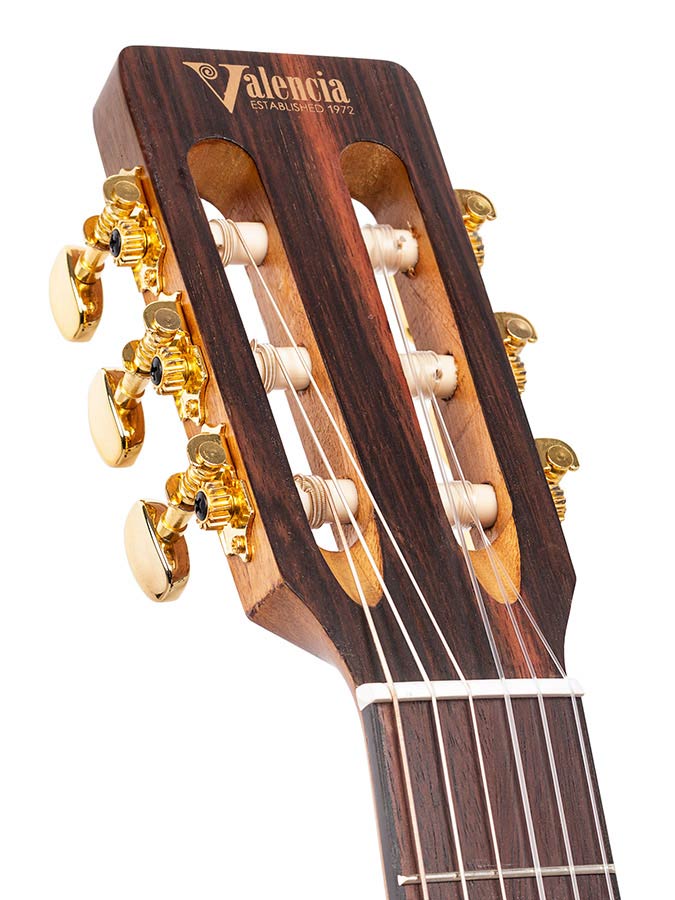 Valencia VA434CECSB Elektro-akoestische nylonsnarige auditoriumgitaar 4/4 – Classic Sunburst