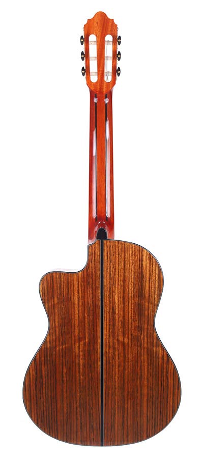 slim body klassieke gitaar 4/4, solid red cedar top, mahonie zij- en achterblad, Fishman pickup, ta