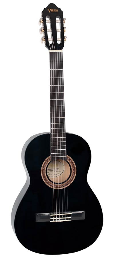 Valencia VC103BK Klassieke gitaar 3/4 – Black