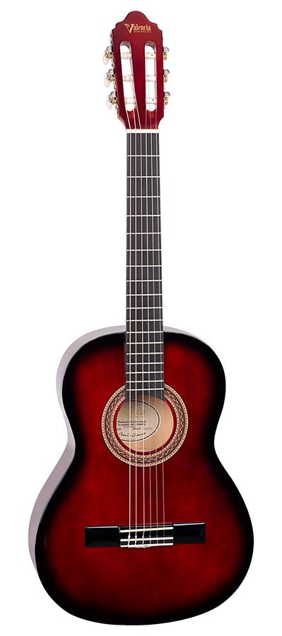 Valencia VC103RDS Klassieke gitaar 3/4 – Red Sunburst