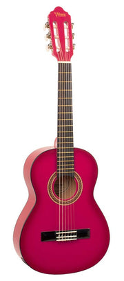 Valencia VC102PKS Klassieke gitaar 1/2 – Pink Sunburst