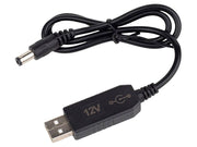 Boston BPC-12V1A voedingsadapter: USB 5V naar 12V (middenpool positief) - voed je keyboard met een power bank