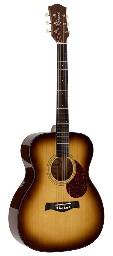 Richwood HSA-40-SB Heritage Series auditorium gitaar met massief sparren bovenblad, edge sunburst